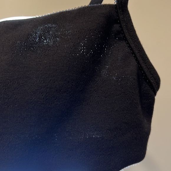 NWT 🏷️ Skims Pointelle Logo Scoop Bralette in Color Snoot 🖤 Size XS - Picture 3 of 5